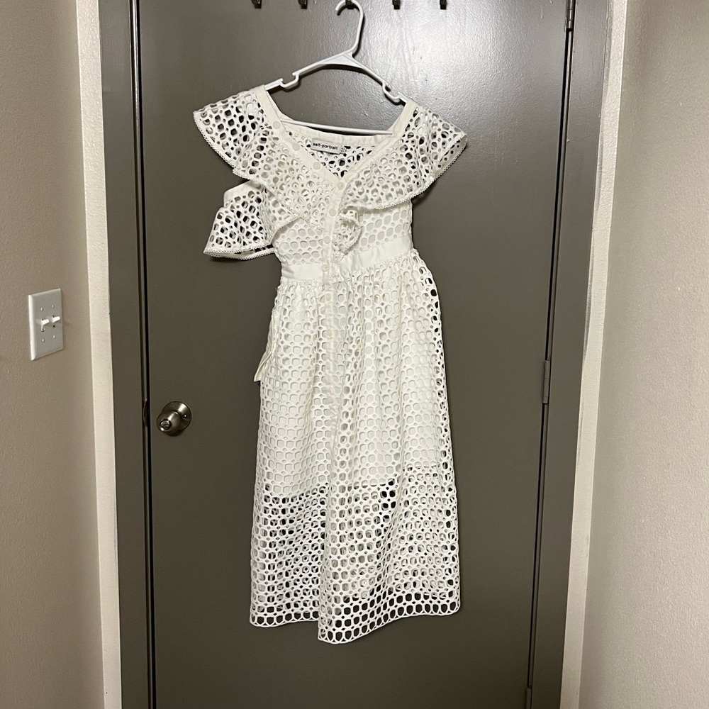 Self Portrait White Dress - Picture 3 of 6